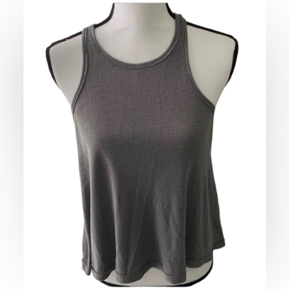 Free People Top Gray Tank Top